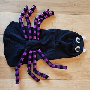 NWT Simply Dog Halloween Costume Spider Size XS / Small Black Purple Creepy New
